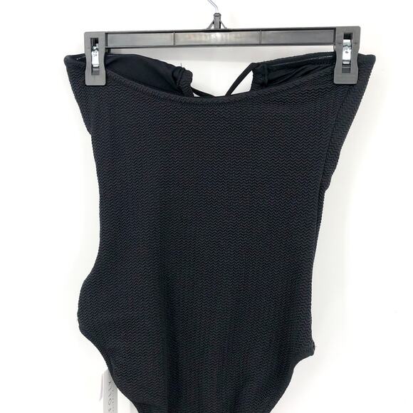 Seafolly Black Halter One Piece Swimsuit - Picture 6 of 9